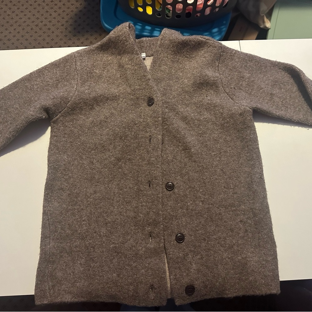 Muji wool blend cardigan